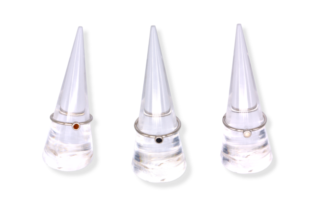 Bague Argent 925 - Serti de galets naturels